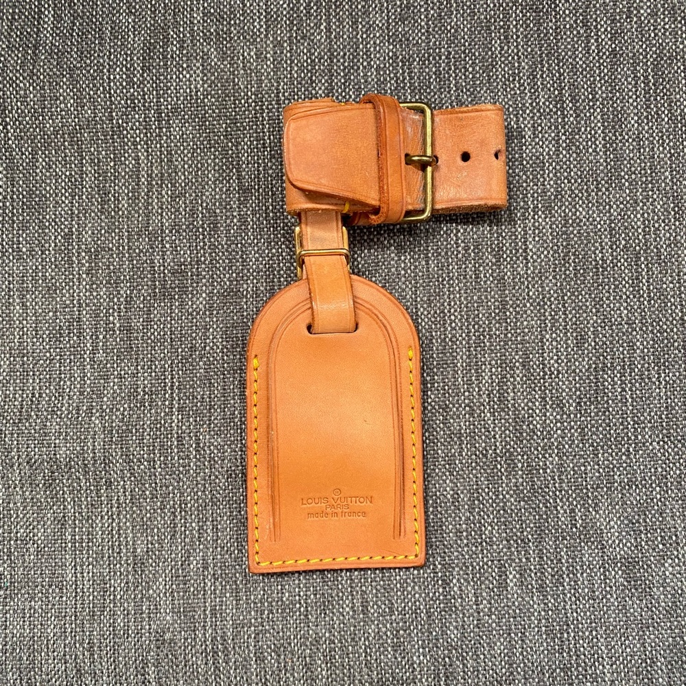 Louis Vuitton Natural Leather Luggage Tag